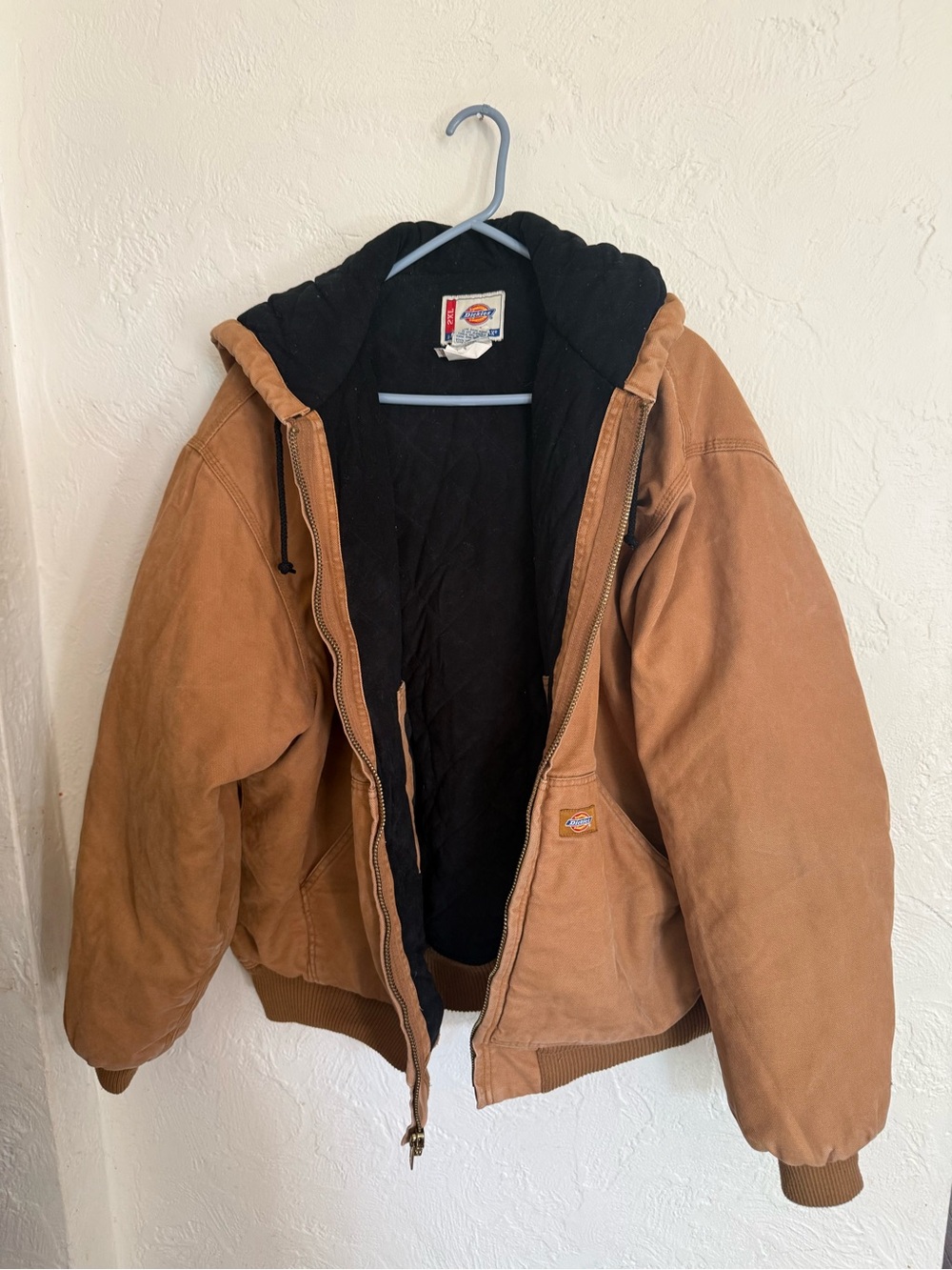Dickies Brown Duck Canvas Hooded Work Jacket Men’s 2XL